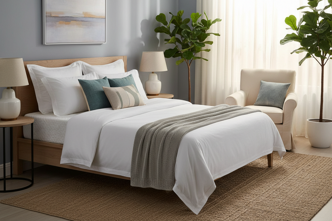 Creating a Peaceful Bedroom with Mattress Protectors & Encasements, Home Décor Accents, and Slipcovers