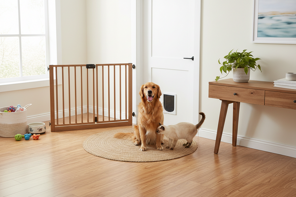 Creating a Safer Pet-Friendly Entryway with Doors, Gates & Gate Extensions, and Cat Doors