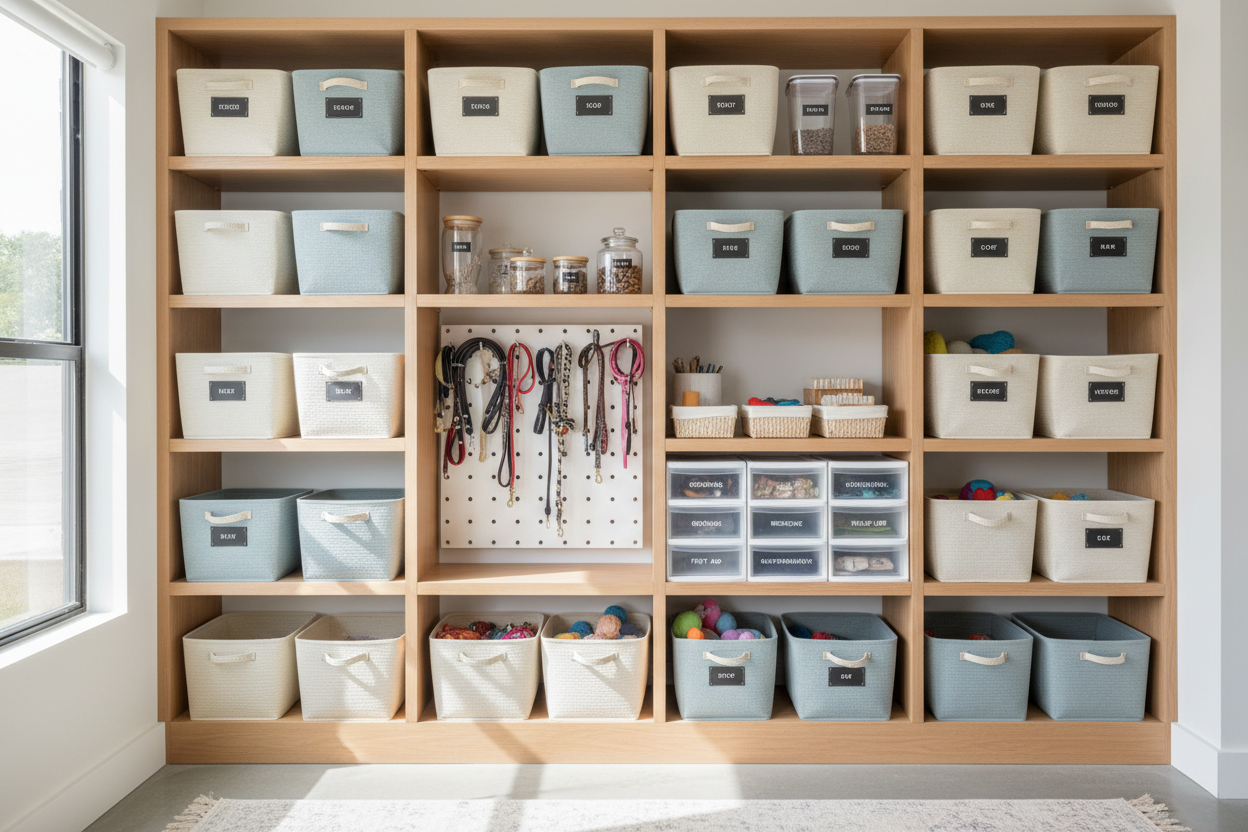 How to Organize Your Pet Supplies Like a Pro