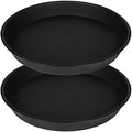 2 Pack of 16 17 inch Plant Saucer, 2.3" Depth, Plant Trays by Bleuhome