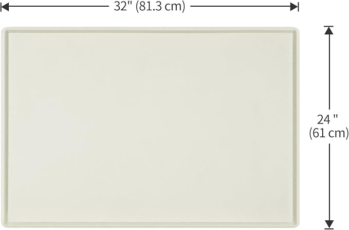 Dog Food Mat, Silicone Waterproof Food Tray, Non Slip Pet Bowl Mats Placemat - Image 5