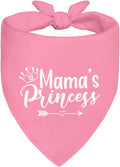 Mama's Princess Pink Dog Bandana, Cute Crown Pet Scarf Accessories by ZBBFSCSB