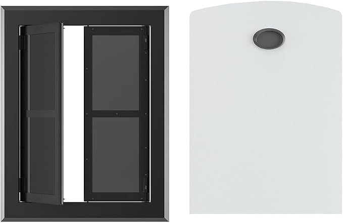 【PATAPLUS】 Aluminum French Large Dog Door, Strong Double Magnetic Flaps - Image 2