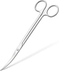 Mandala Crafts 12 Inches Silver Stainless Steel Curved Aquarium Scissors by MandalaCrafts