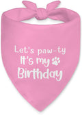 Let's Pawty It's My Birthday Dog Bandana, Happy Birthday Girl Dog Bandana by Unknown