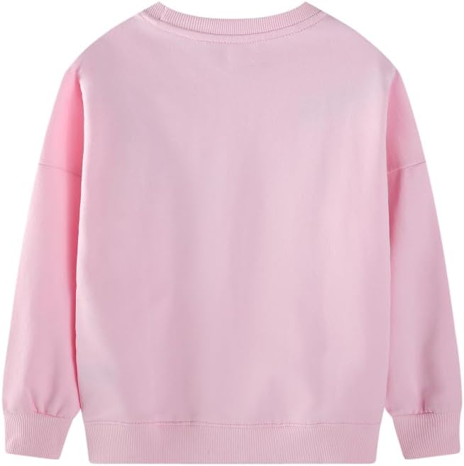 Toddler Baby Girls Cotton Sweater, Long Sleeve Crewneck Sweatshirt Pullover - Image 3