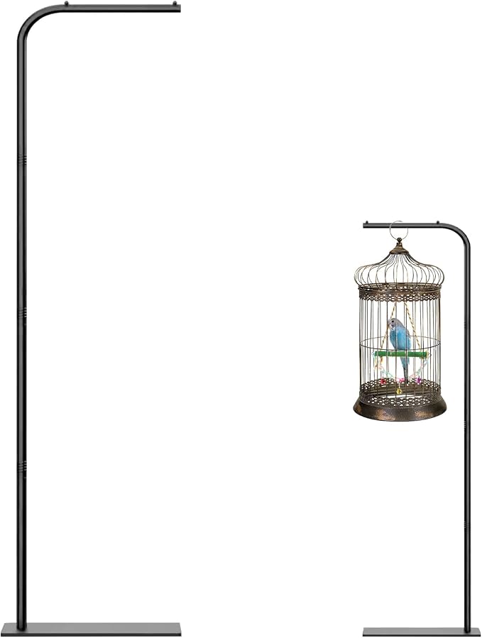 TBTFW 67 Inch High Hanging Bird Cage Stand, Bird Feeder Stand by TBTFW