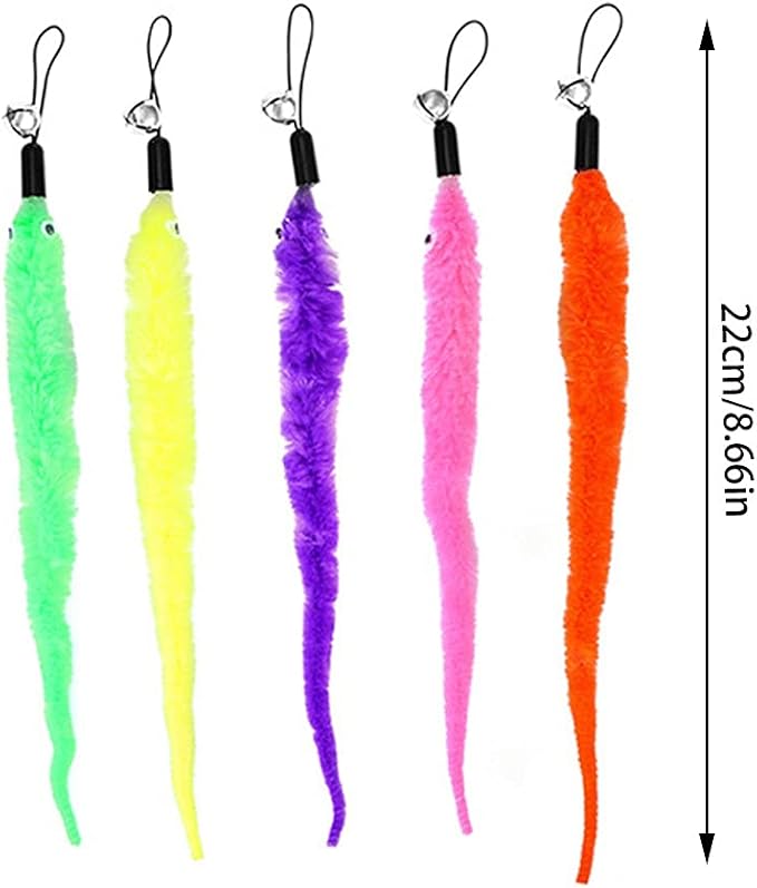 24 PCS Cat Worm Toy Replacement Teaser - Image 2