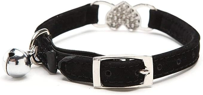 CHUKCHI Pink Soft Velvet Safe Cat Adjustable Collar - Image 3