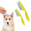 2 Pack Multifunctional Pet Comb, Upgrade Pet Grooming Brush Magic Tear Stain by ASFANST