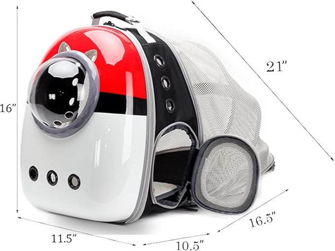 Back Expandable Cat Carrier Backpack, Backpack - Image 2