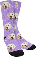 MyPupSocks Custom Personalized Photo Pet Face Socks, Cat and Dog Tracks Paws by MyPupSocks