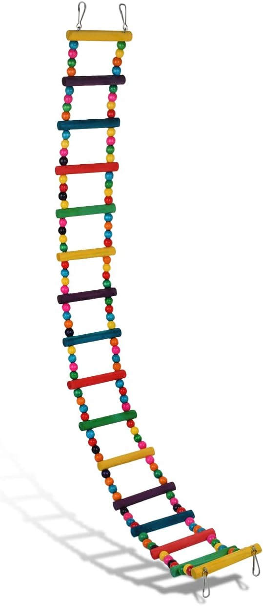 DS. DISTINCTIVE STYLE Bird Ladder Toys Coloured Flexible Parrot Swing Bridge by dsdistinctivestyle
