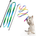 LASOCUHOO Interactive Cat Rainbow Wand Toys, Interactive Cat Teaser Wand String by LASOCUHOO