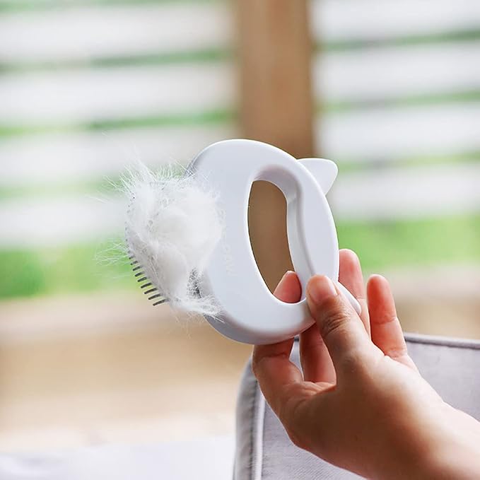 Leo's Paw The Original Pet Hair Removal Massaging Shell Comb Soft Deshedding - Image 7