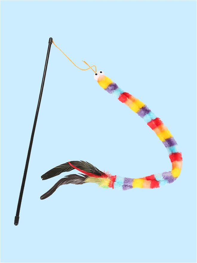 QWINEE Cat Wand Toys, Cat Interactive Toy, Cat Toys - Image 3