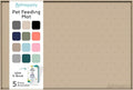 Dog Food Mat - 28x18 Raised Edges Dogs Mat by PETHAPPILY