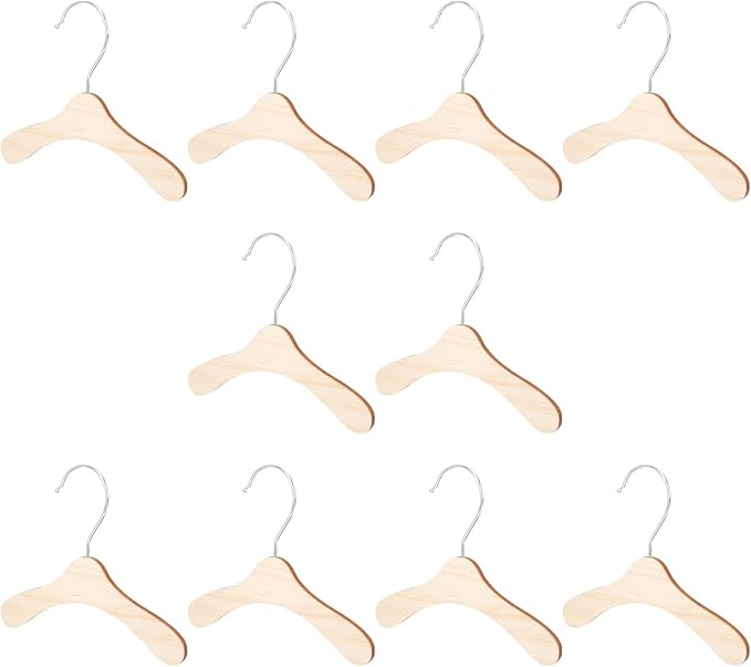 Replaceable Wooden Pet Clothes Hangers 8.66 Inch Small Dog and Cat Hangers by SEWACC