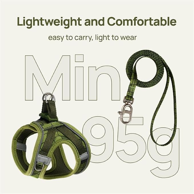 Cat Harness and Leash Set, Step-in Escape Proof Adjustable Vest Harness - Image 5