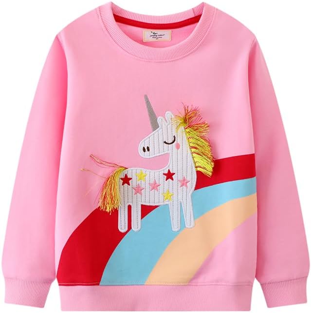 Toddler Baby Girls Cotton Sweater, Long Sleeve Crewneck Sweatshirt Pullover by Unknown