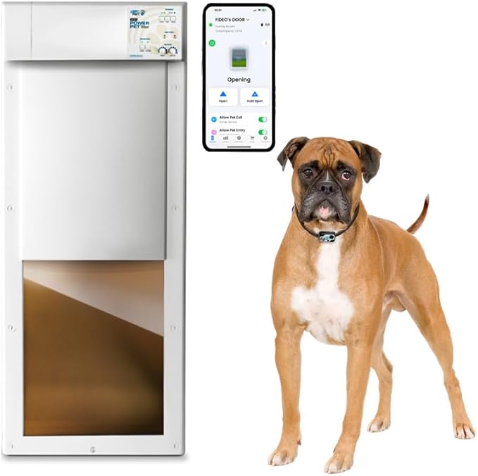 Power Pet WiFi Automatic Electronic Pet Door by High Tech Pet by HighTechPet