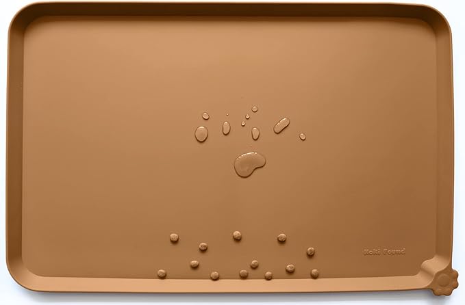 Hoki Found L Silicone Pet Food Mats Tray by Hoki+Found
