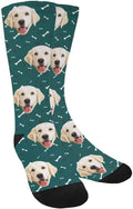 MyPupSocks Custom Personalized Photo Pet Face Socks, Cat and Dog Tracks Paws by MyPupSocks