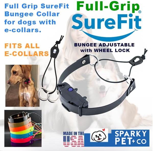 Sparky Pet Co - Surefit ECollar Strap - Bungee Dog Collar - Waterproof - - Image 5