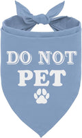 Do Not Pet Dog Bandana, Baby Blue Dog Bandana, Funny Cute Dog Bandana, Pet Dog by ZPPRJF
