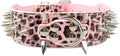 Serijoars Spiked Studded Dog Collar, PU Leather Dog Collar, Adjustable Pet by Serijoars