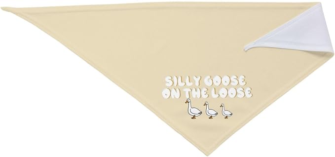 Silly Goose on The Loose Triangle Dog Bandana, Summer Bandana Funny Triangle - Image 4