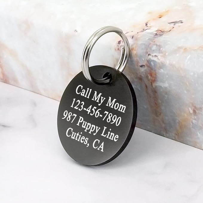 Ultra Joys Dog ID Tag, Custom Dog Tag Personalized Cat Tag, Pet ID Tag - Image 3