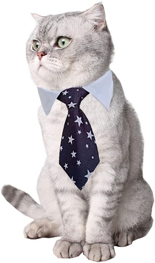 4 Pieces Pets Dog Cat Bowtie Pet Costume Adjustable Formal Necktie Collar - Image 2