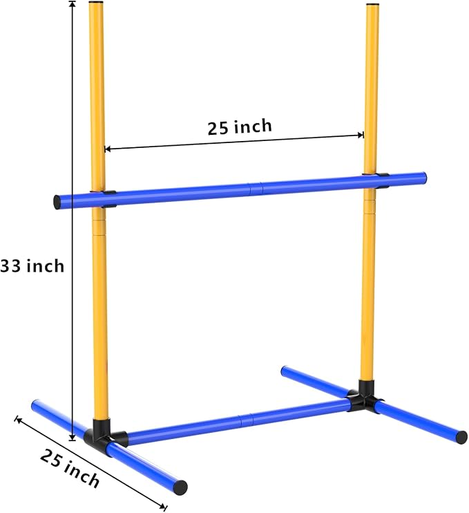 Dog Agility Hurdle Training Set, 4-Sets Jump Bar Equipment - Image 4