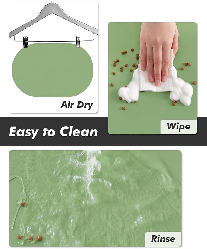 Absorbent Dog Food Mat-Dog Mat for Food and Water Bowl, Quick Dry Pet Food Mat - Image 4