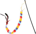 QWINEE Cat Wand Toys, Cat Interactive Toy, Cat Toys by QWINEE