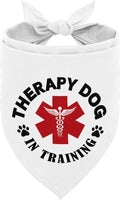 Dog Bandana, Therapy Dog Please Pet Me with, Dogs Scarf Classical Printing by AUII+JO+DESIGN