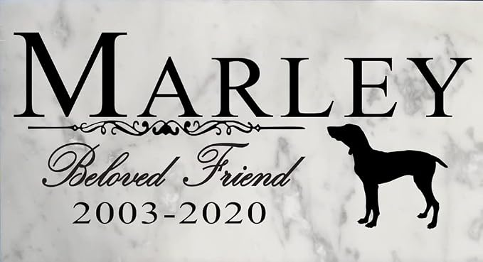 Broad Bay Dog Memorial Stone Personalized Marker Outdoor Garden Choose Your - Image 6