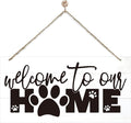 Welcome Sign for Front Door, Front Door Decor Wooden Hanging Sign for Wall Decor by corner+wind