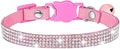 Cat Collars, Rhinestone for Girl Cats Bling Kitten Flower Adjustable Breakaway by Bbmmayy