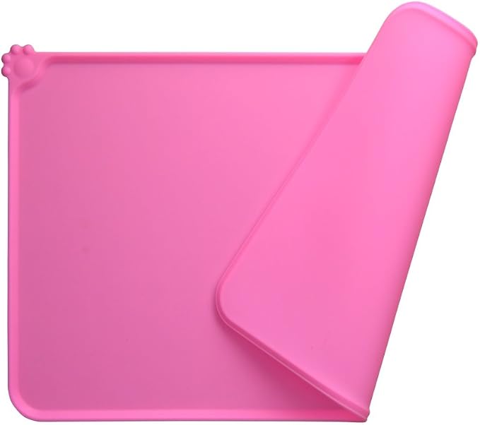 Dog Food Mat, Silicone Dog Cat Bowl Mat, Non Slip Pet Feeding Mat Waterproof by Guardians