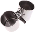 Hypeety Bird Parrot Feeding Double Cups Stainless Steel Food Water Bowls by Hypeety