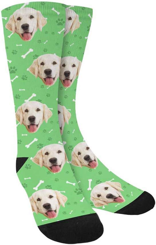 MyPupSocks Custom Personalized Photo Pet Face Socks, Cat and Dog Tracks Paws by MyPupSocks