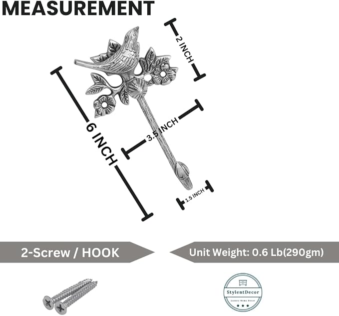 Solid Brass Bird Antique Towel Hook Bathroom Accessories Retro Bathroom - Image 5