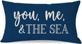 PANDICORN Summer Beach Throw Pillow Cover 12x20 Inch Sayings You Me and The Sea by PANDICORN