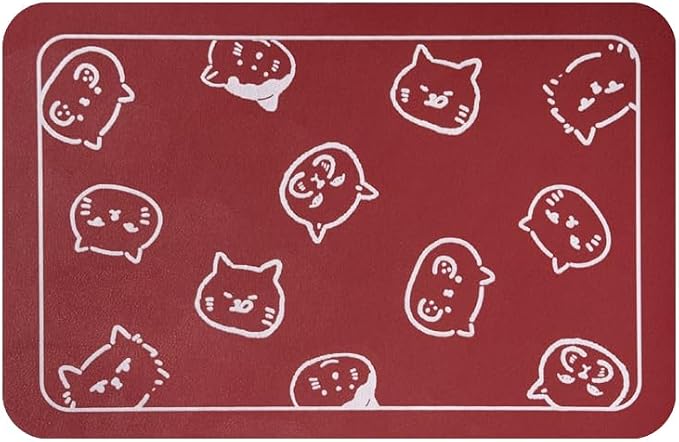 YCT Cat Food Mat, Cat Mat for Food and Water, Pet Feeding Mat, Non-Slip Super by YCT