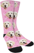 Custom Face Socks, Personalized Dog Lover Pet Photo Picture on Socks Unisex by Enjoy-yjl