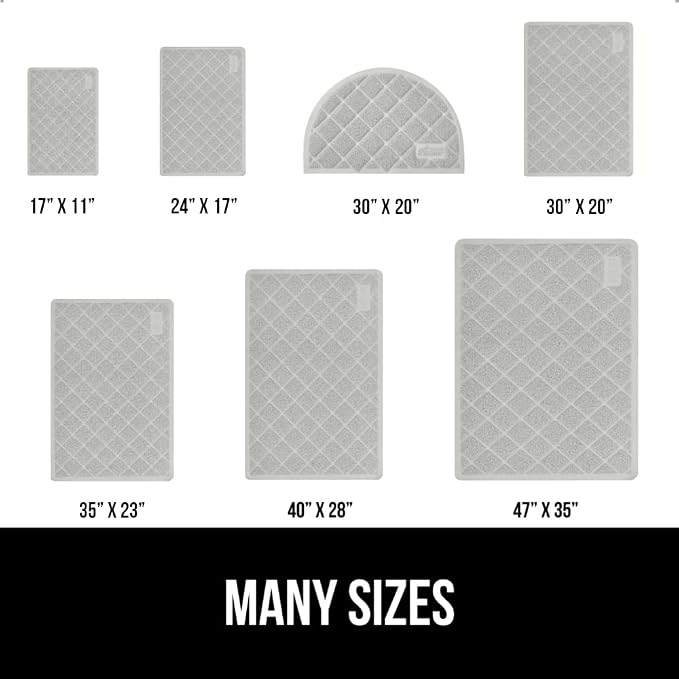 GORILLA GRIP Cat Litter Box Mat, Water Resistant, US Designed Kitty Litter - Image 6