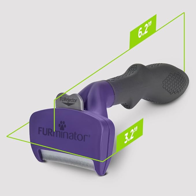 FURminator deShedding Tool For Medium/Large Cats, Short Hair, Removes Loose - Image 8
