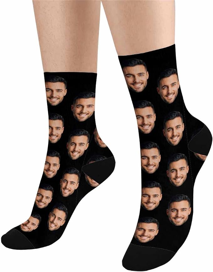 MyPupSocks Custom Personalized Photo Pet Face Socks, Cat and Dog Tracks Paws - Image 4